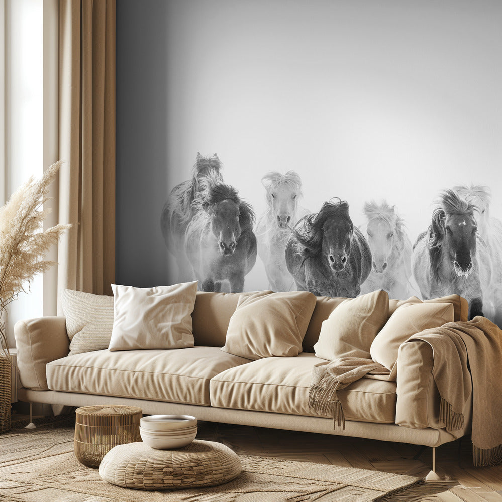 Bieganie po śniegu | Fototapeta