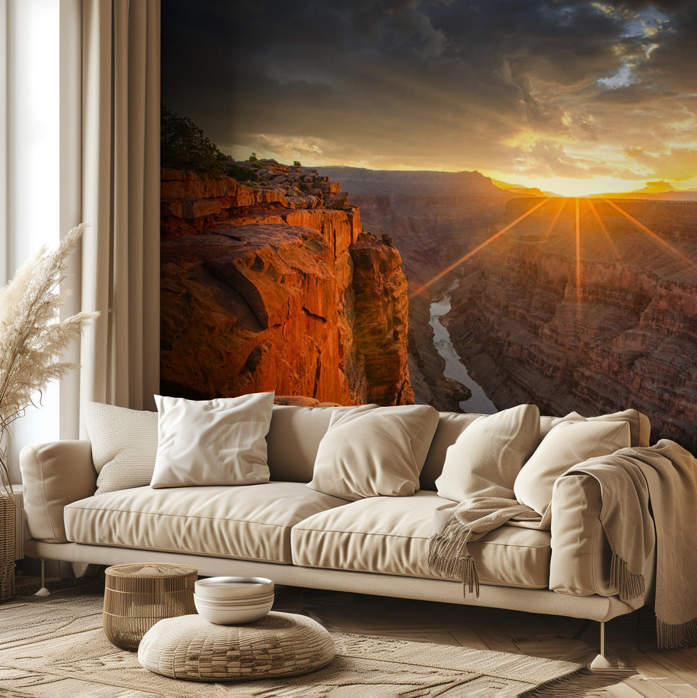 Auringonnousu Grand Canyonin yllä | Valokuvatapetit