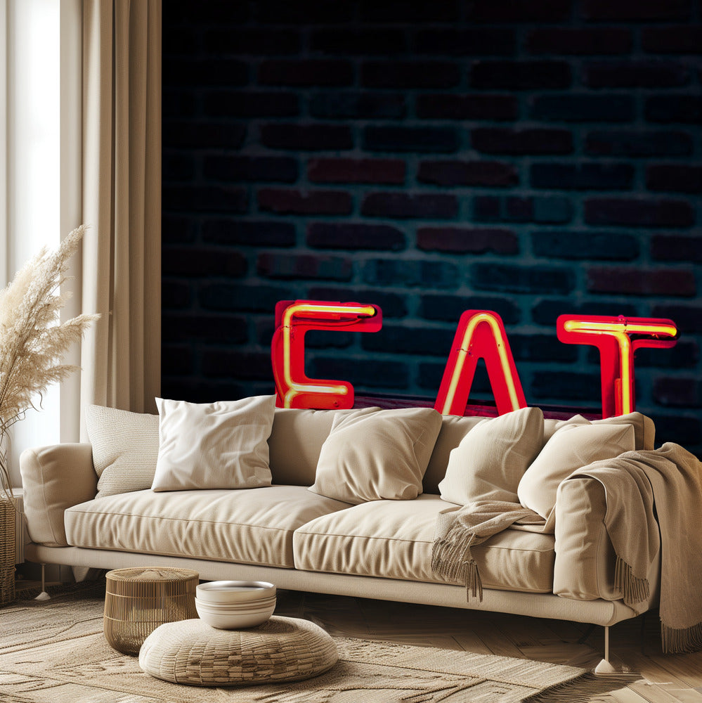 Syö Neonissa | Valokuvatapetit