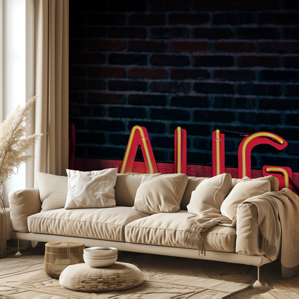 Nauraa neonissa | Valokuvatapetit