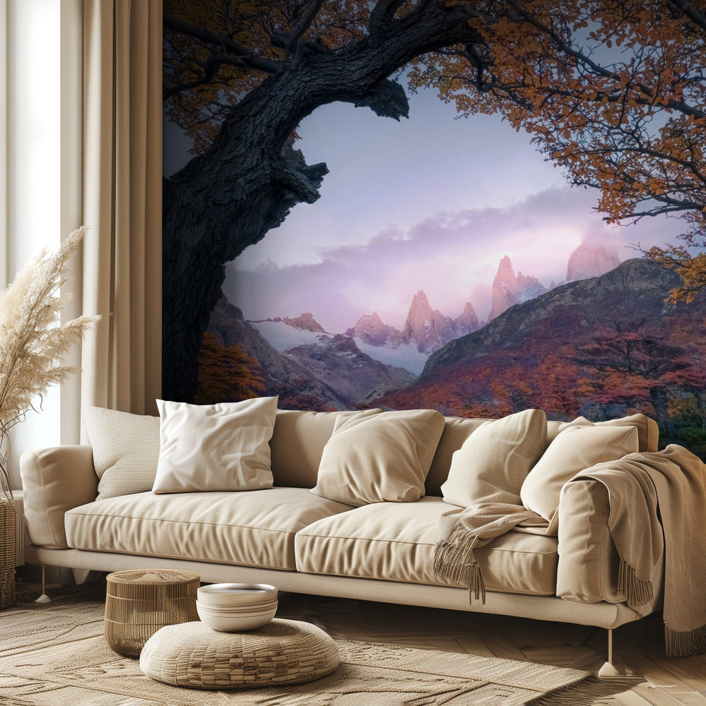 Sonnenuntergang vom Fenster | Fototapeten