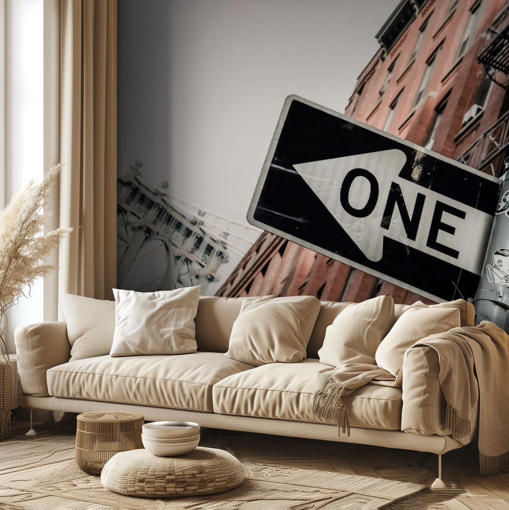 Manhattan Bridge, Einbahnstraße | Fototapeten