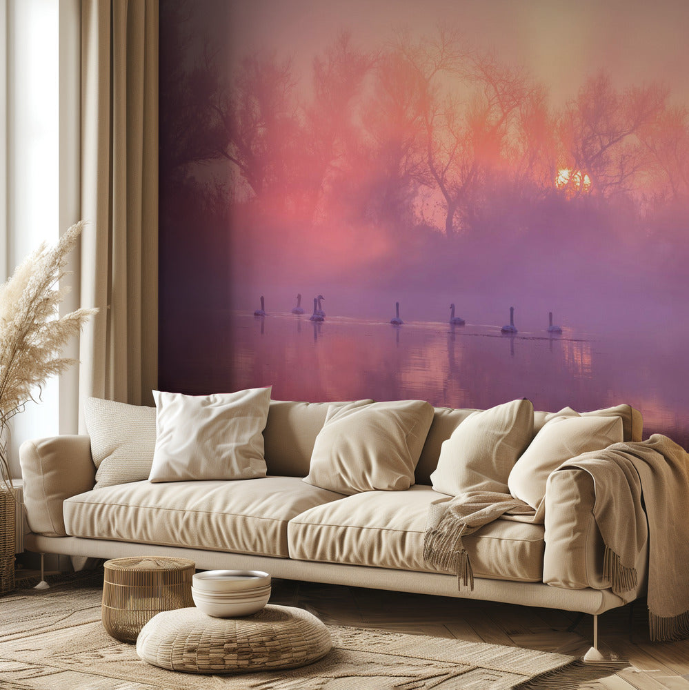 Swan Lake Sunrise | Wallpaper