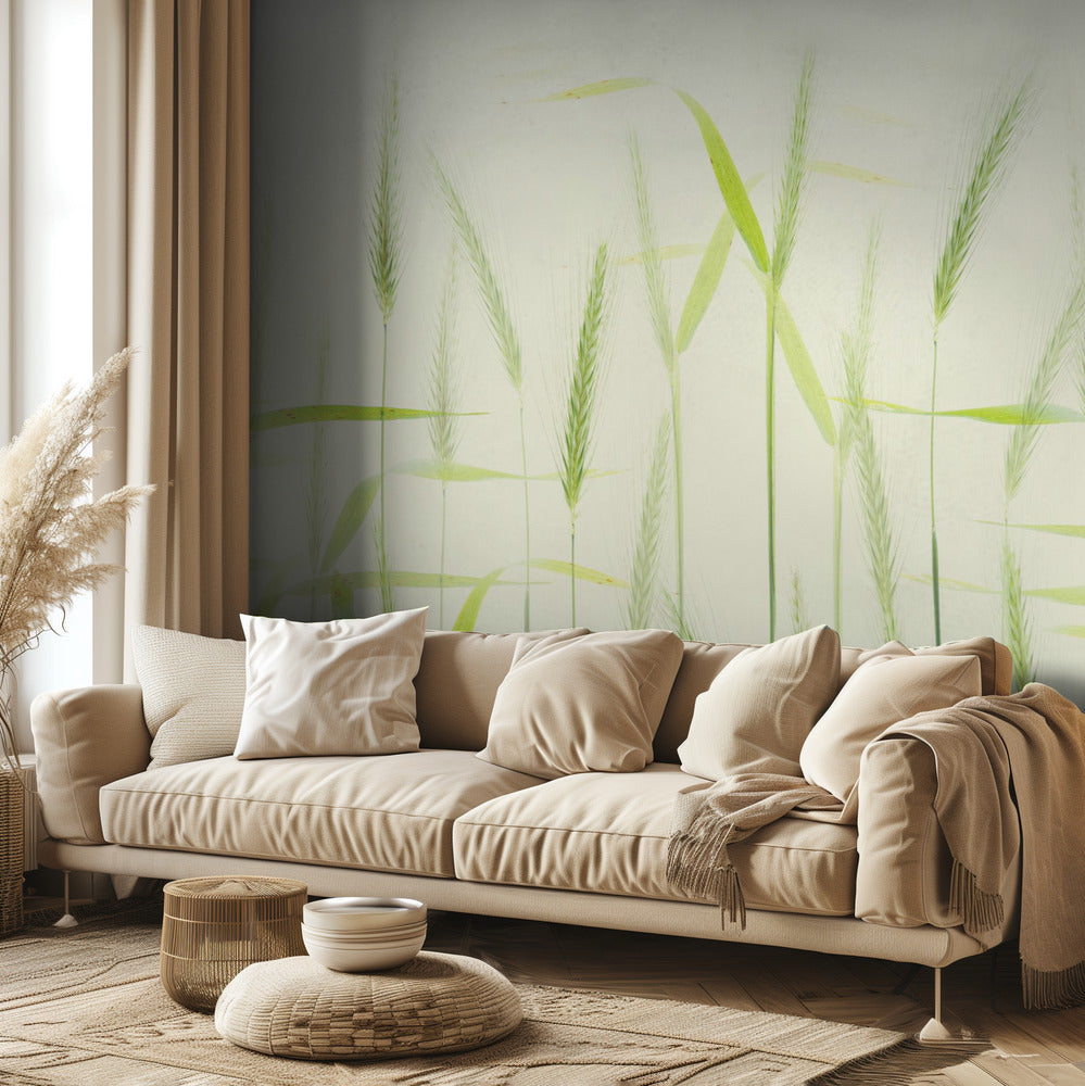 Tallos de maíz suaves | Papel Pintado Fotográfico