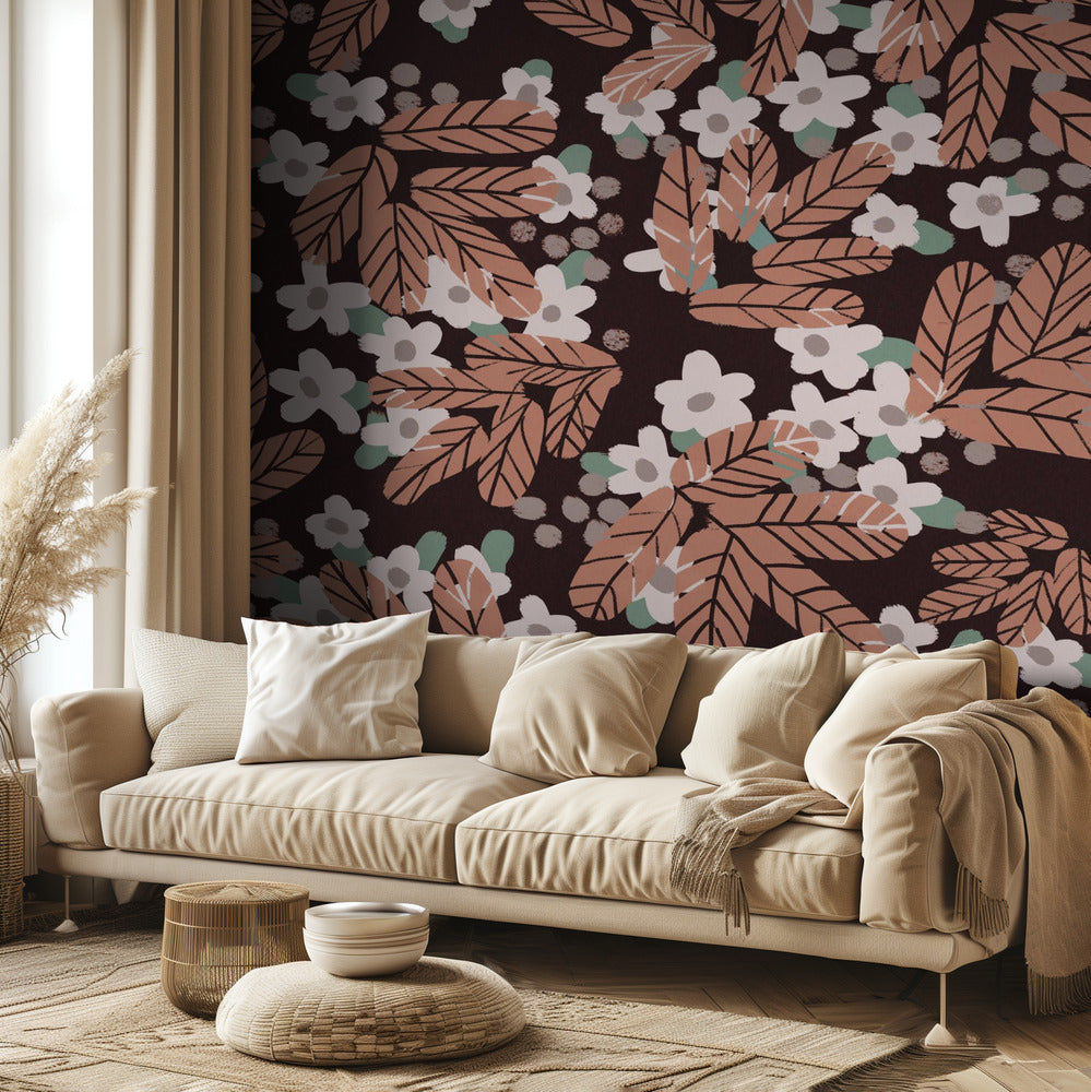 Flores de otoño | Papel Pintado Fotográfico