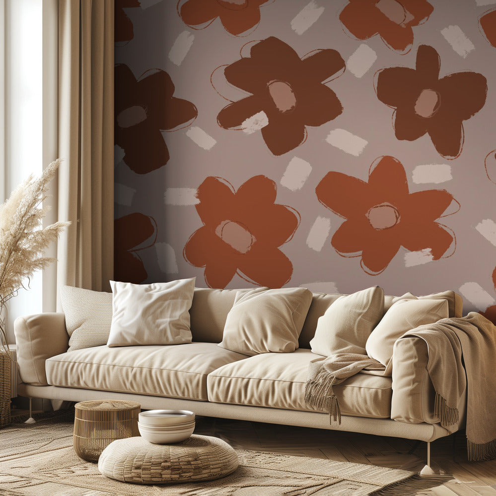 Flores pastel | Papel Pintado Fotográfico