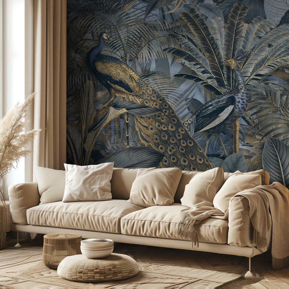 Jungle Birds Garden No3 | Wallpaper