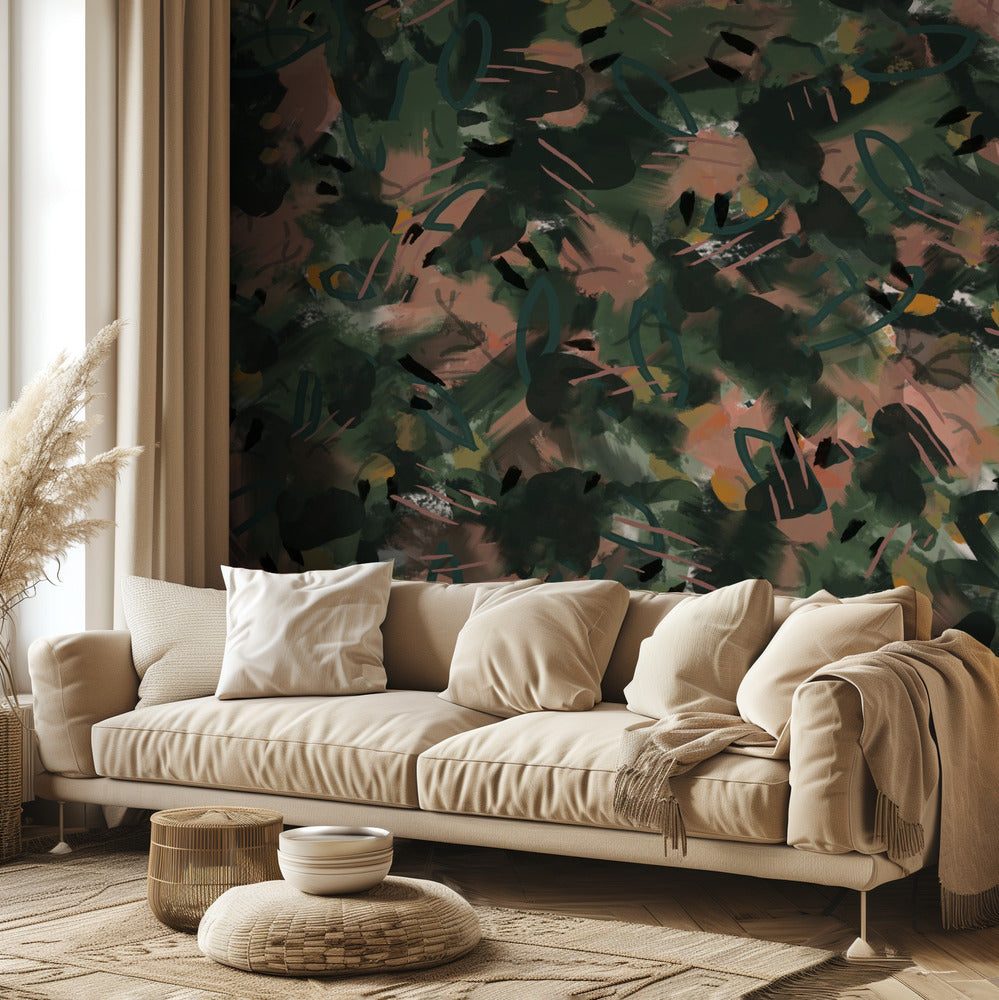 Modello giungla 1 | Carta da Parati Fotografica