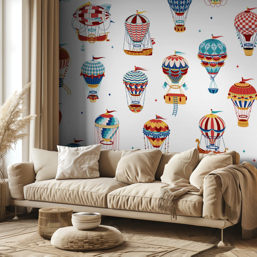 Up,Up and Away_White | Wallpaper