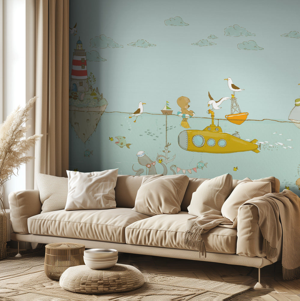 Gul ubåd | Fototapeter