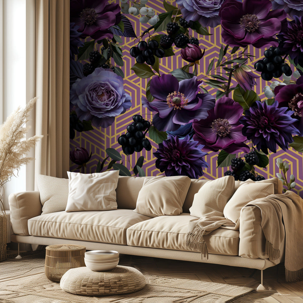 Gothic _Gold Pruple | Wallpaper