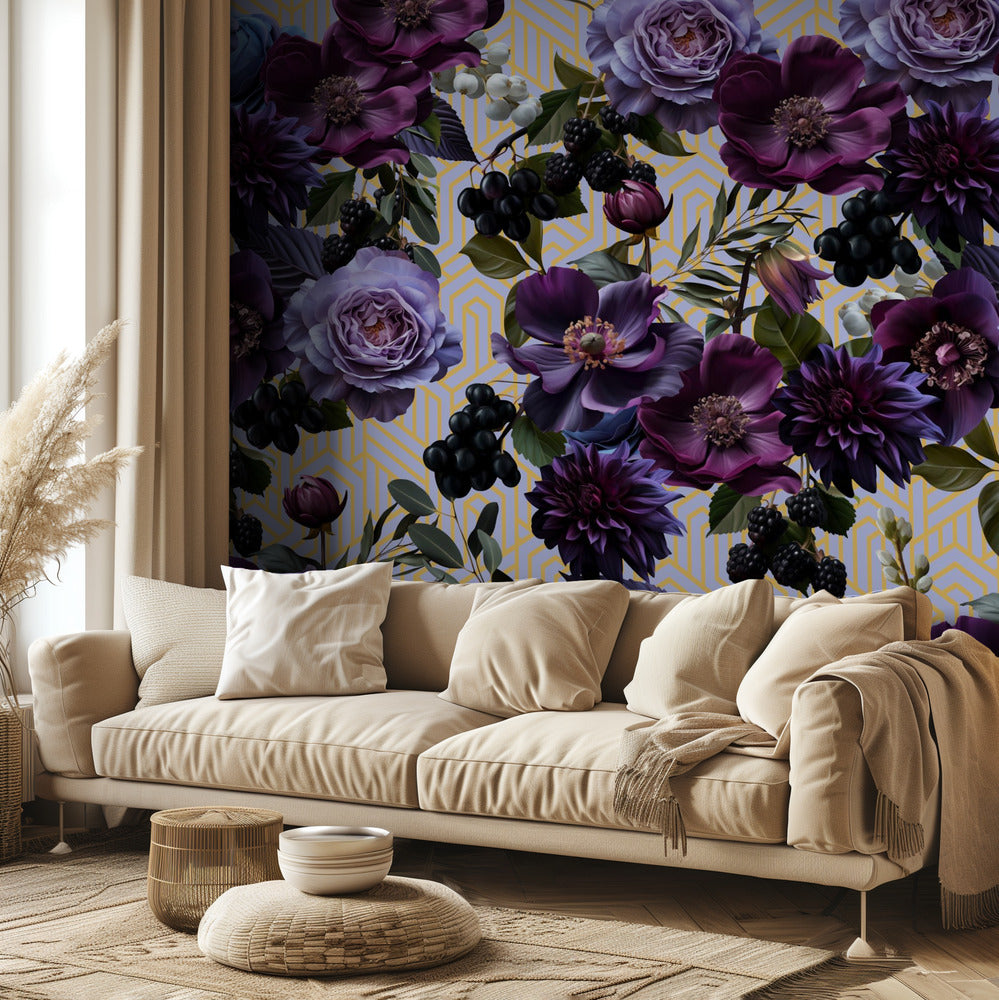 Gothic_Gold Lilac Art | Wallpaper