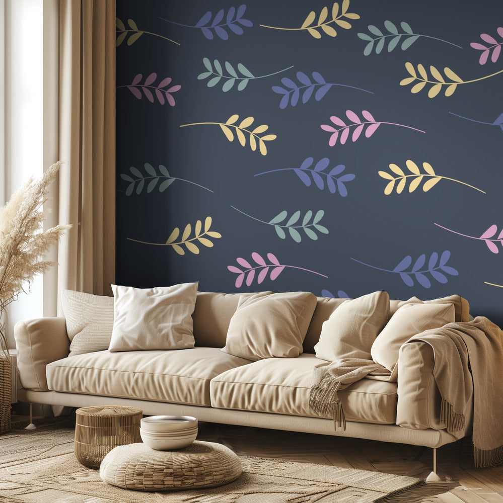 Scandi japandi flowers 3 | Wallpaper