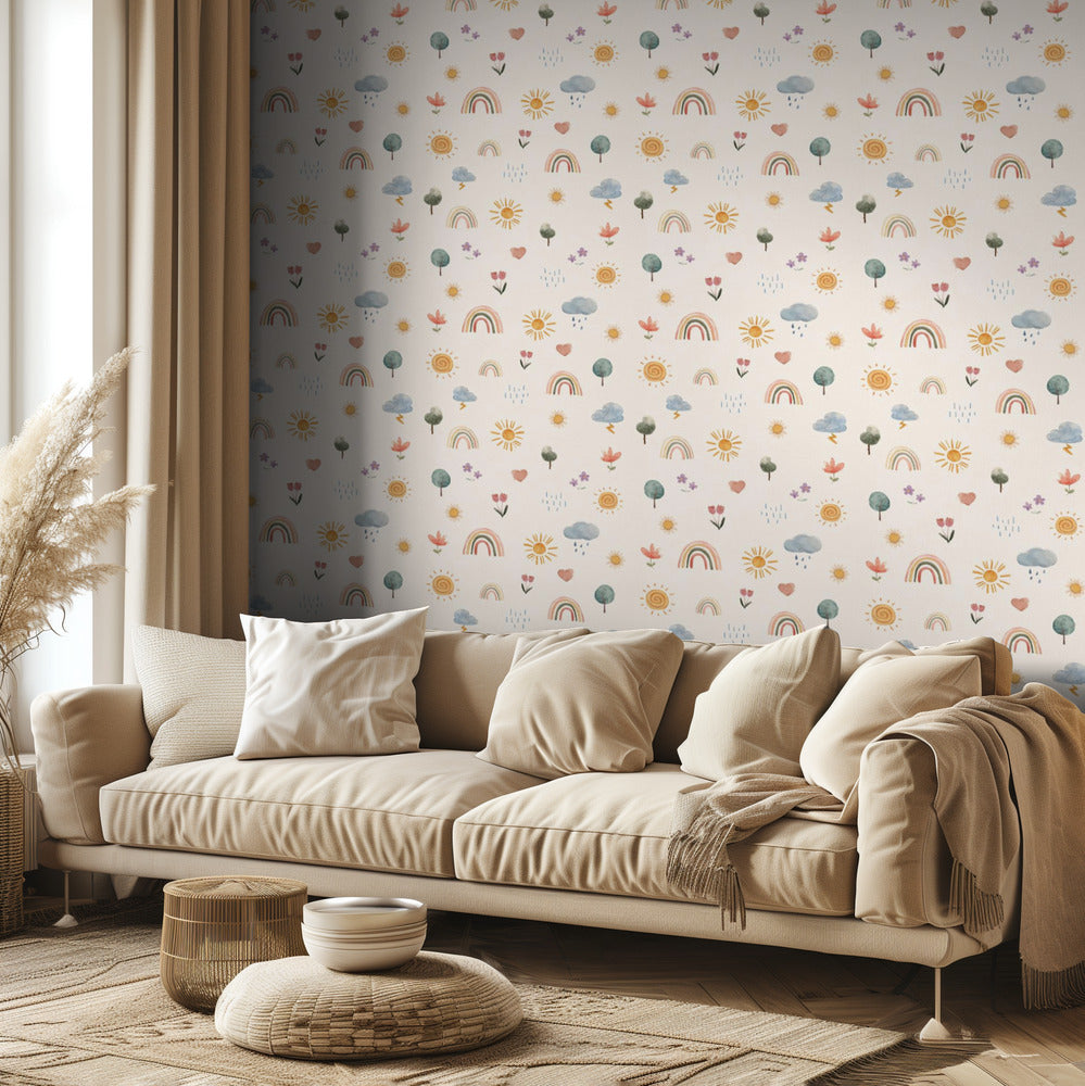 Seasonal Stickers Pattern | Wallpaper