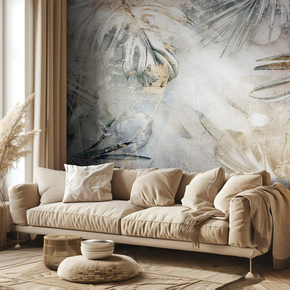 Blätter Blumenkunst Illustration 02 | Fototapeten