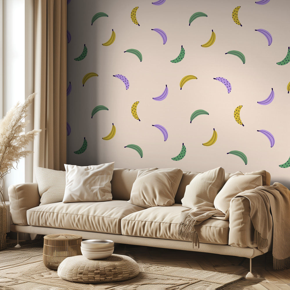 Bananer (mönsterdesign) | Fototapet