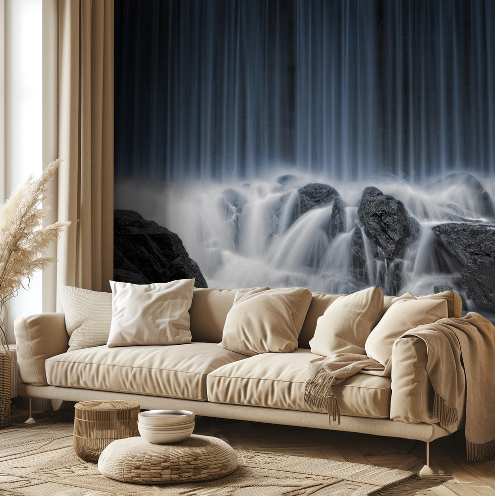 Sininen esirippu | Valokuvatapetit