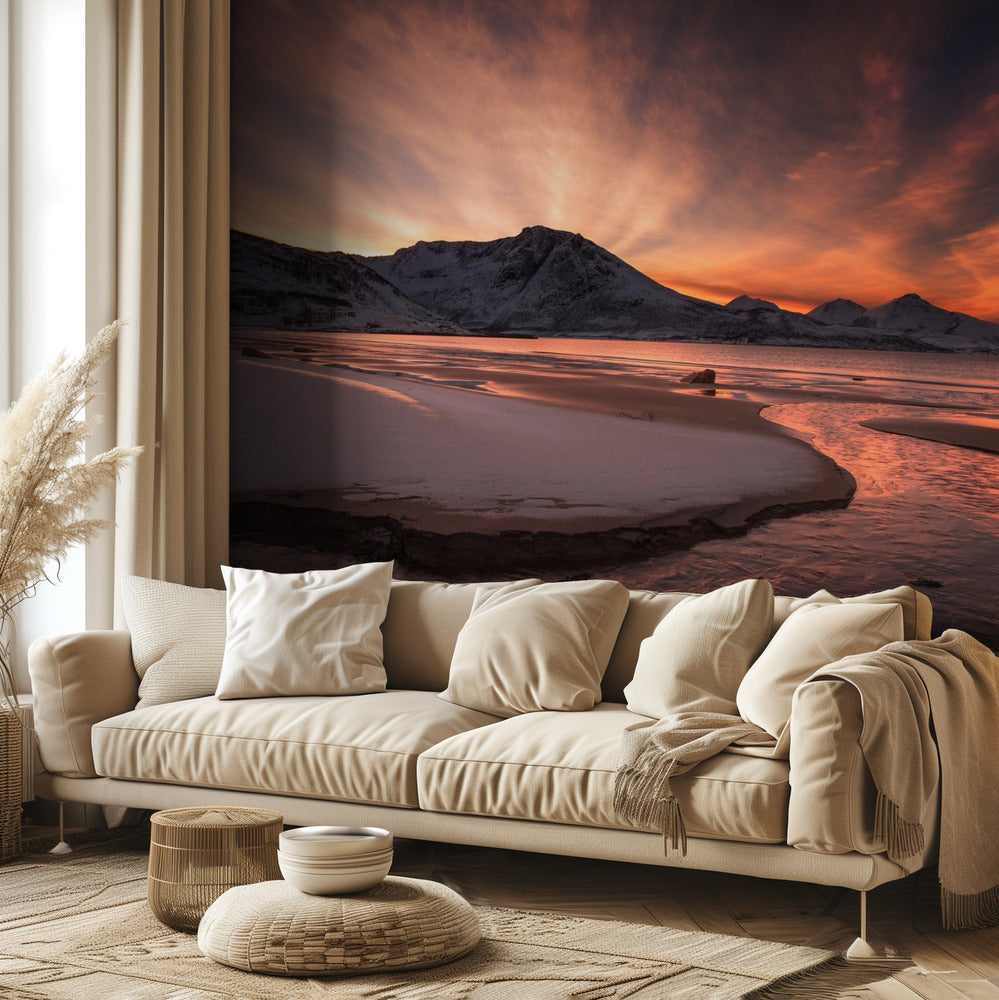 Kultainen auringonlasku | Valokuvatapetit