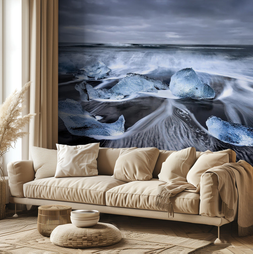 Diamantes azules | Papel Pintado Fotográfico