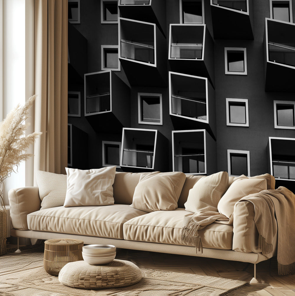 Życie w pudełkach | Fototapeta