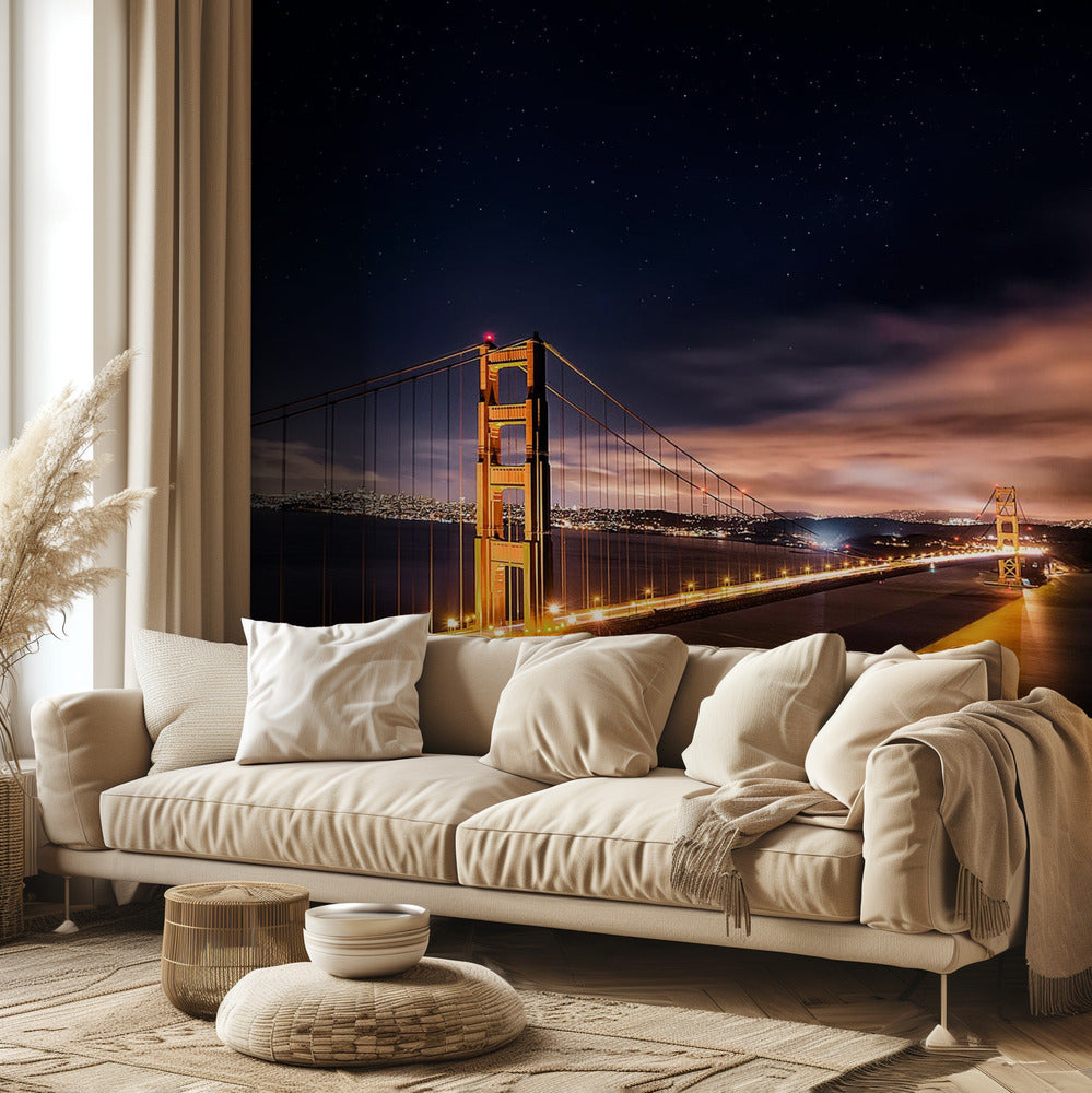 Golden Gate to Stars | Wallpaper