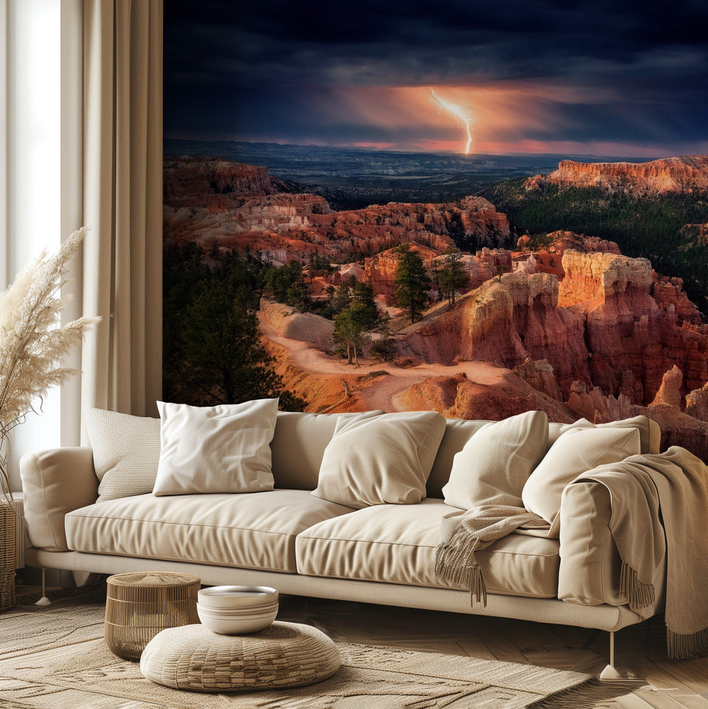 Lightning over Bryce Canyon | Wallpaper