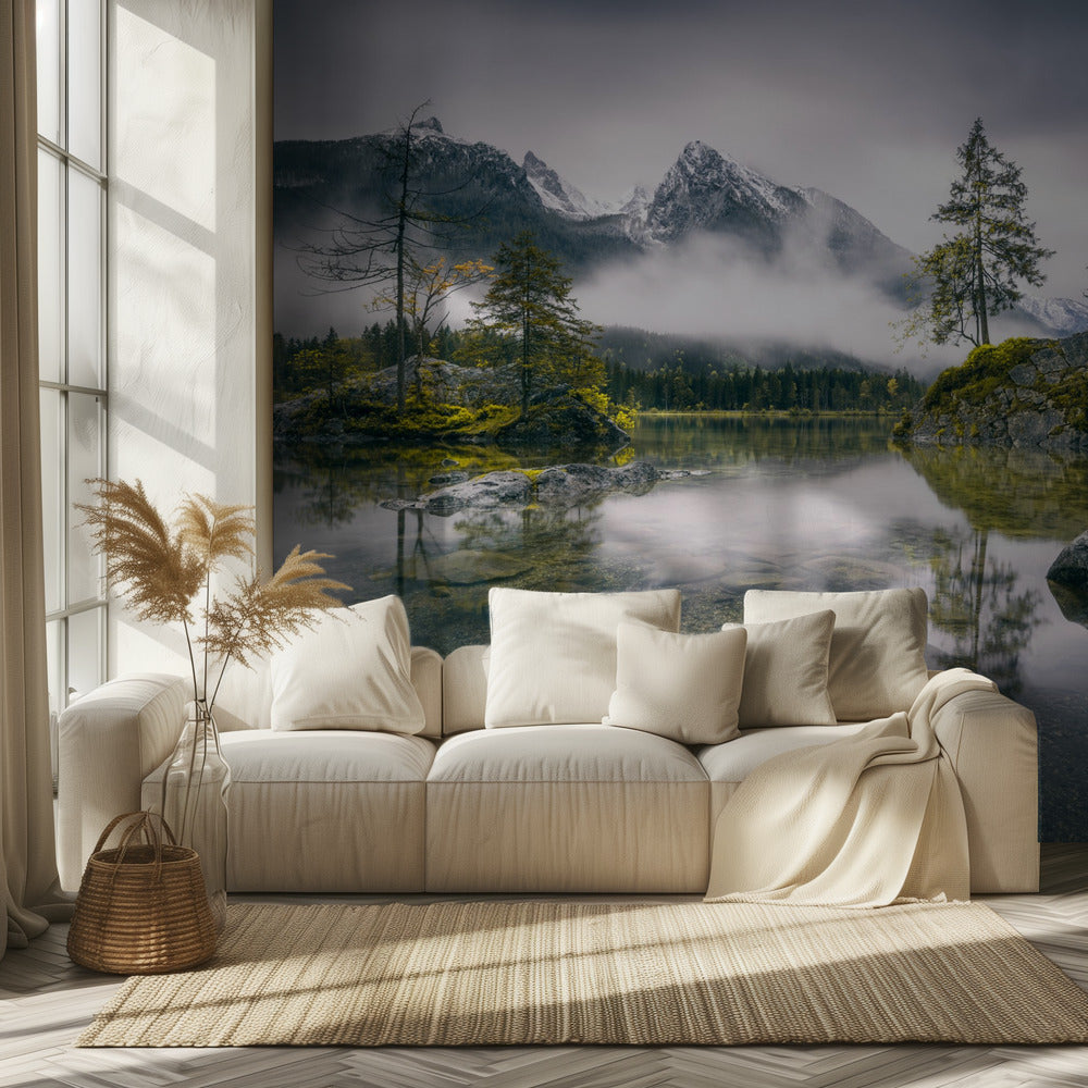 Sateinen aamu Hinterseessä (Baijeri) | Valokuvatapetit