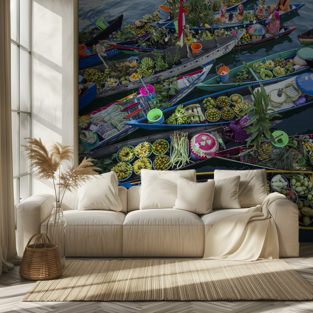 Banjarmasinin kelluvat markkinat | Valokuvatapetit