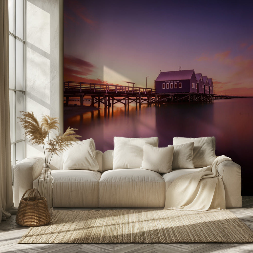 Zachód słońca w Busselton | Fototapeta