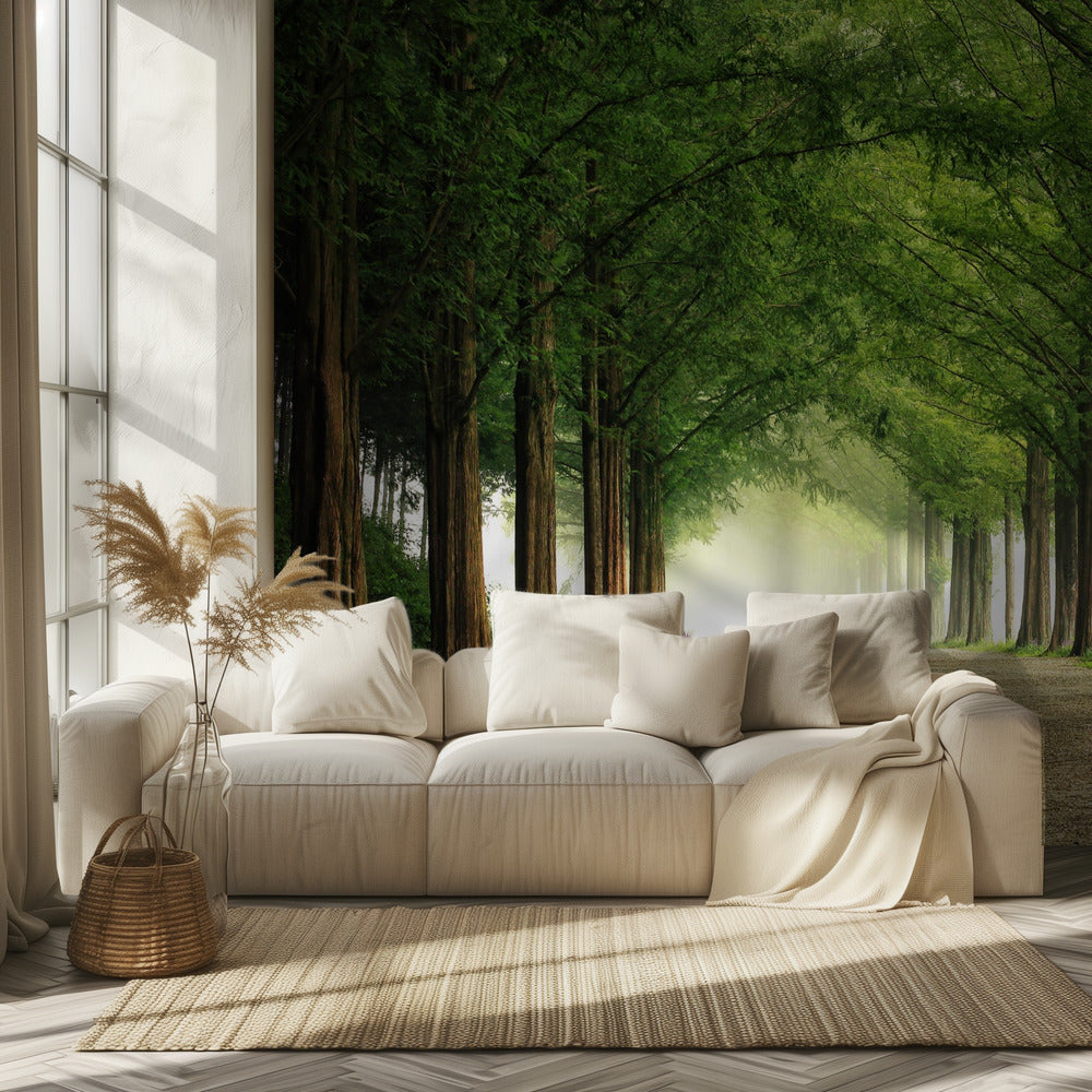 Droga Metasequoia | Fototapeta