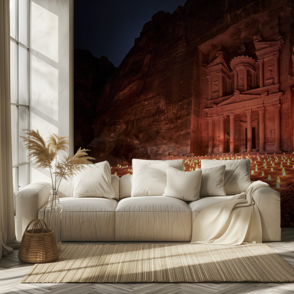 Petra di notte | Carta da Parati Fotografica