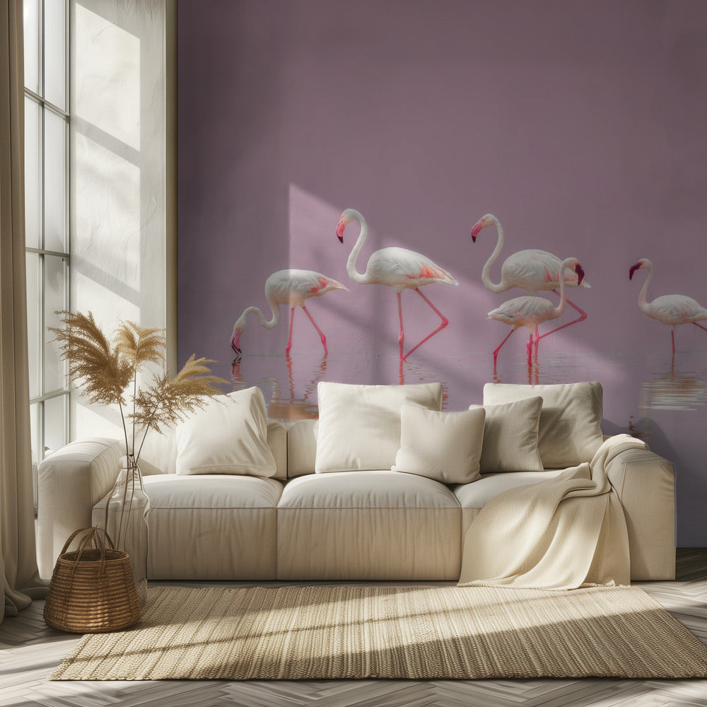 Flamingoja | Valokuvatapetit