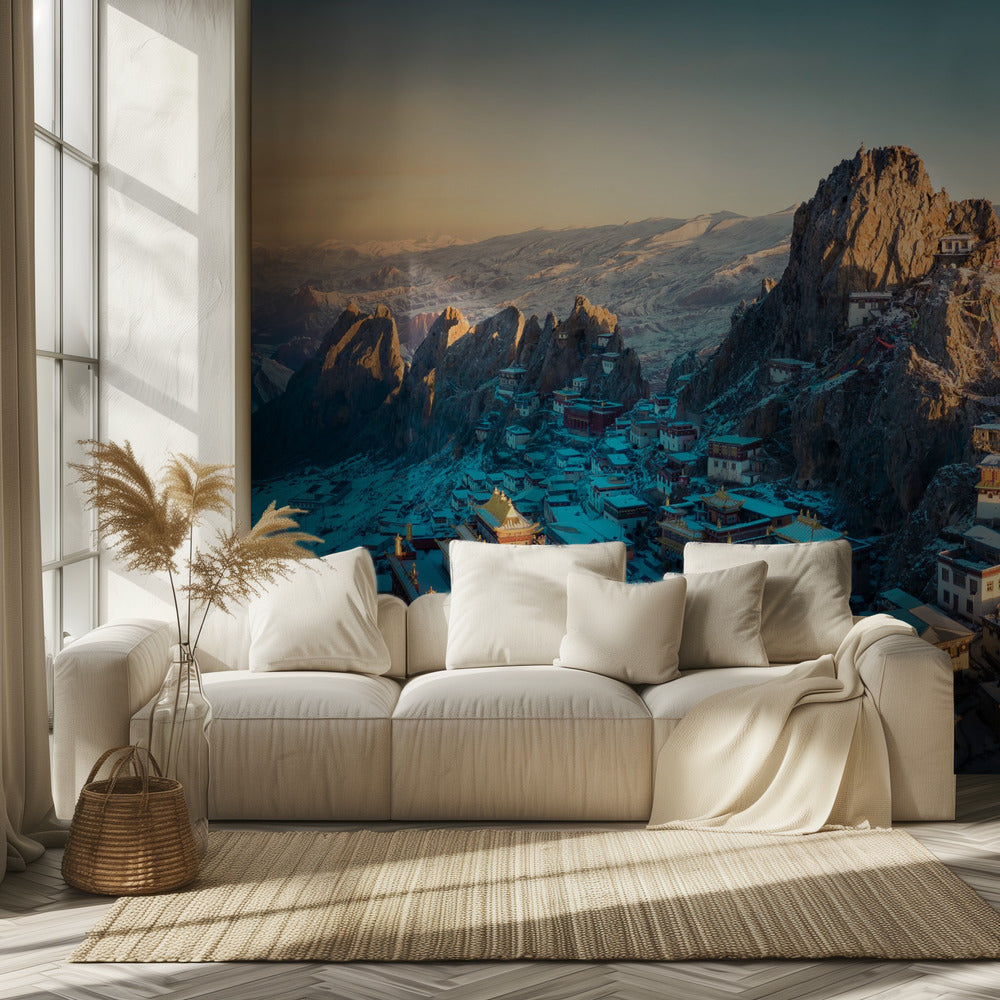 Tiibetin temppeli 《崷崒梓珠》 | Valokuvatapetit