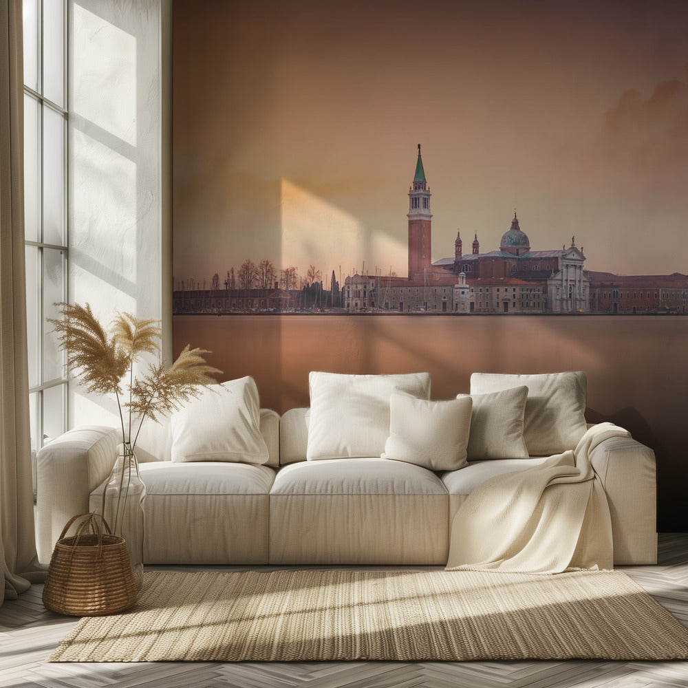 Venetsian vaaleanpunainen auringonnousu | Valokuvatapetit