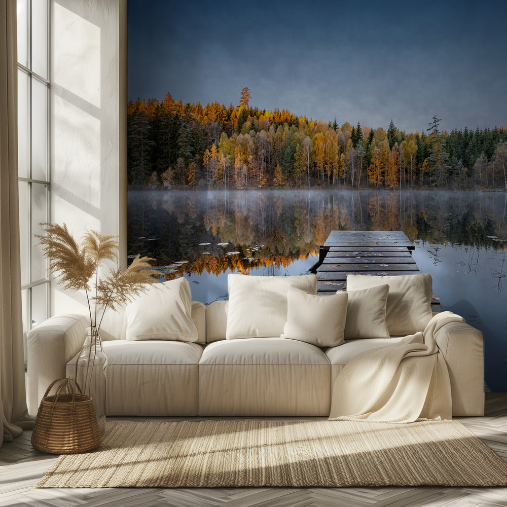 Syksyinen laituri | Valokuvatapetit