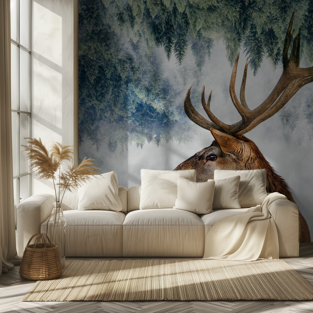 Peura ja metsä | Valokuvatapetit