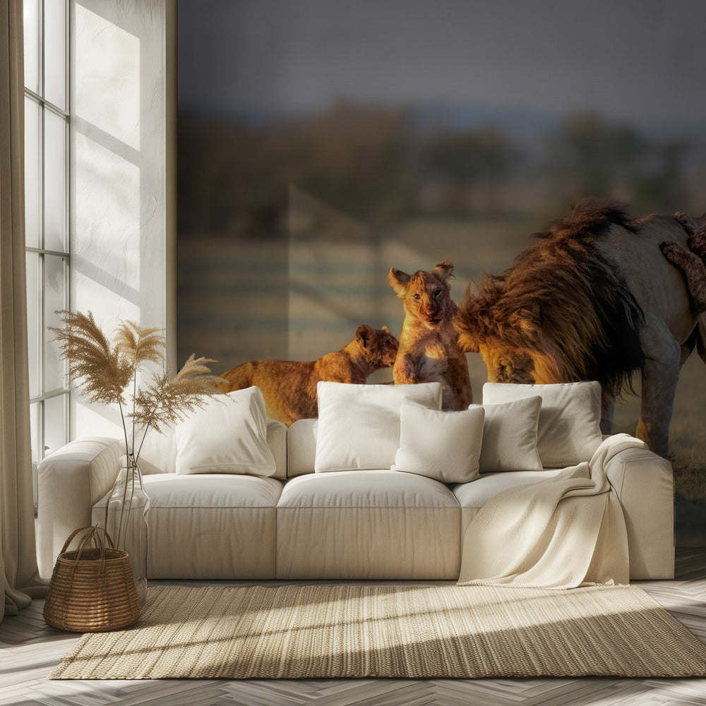 Isä ja lapset | Valokuvatapetit