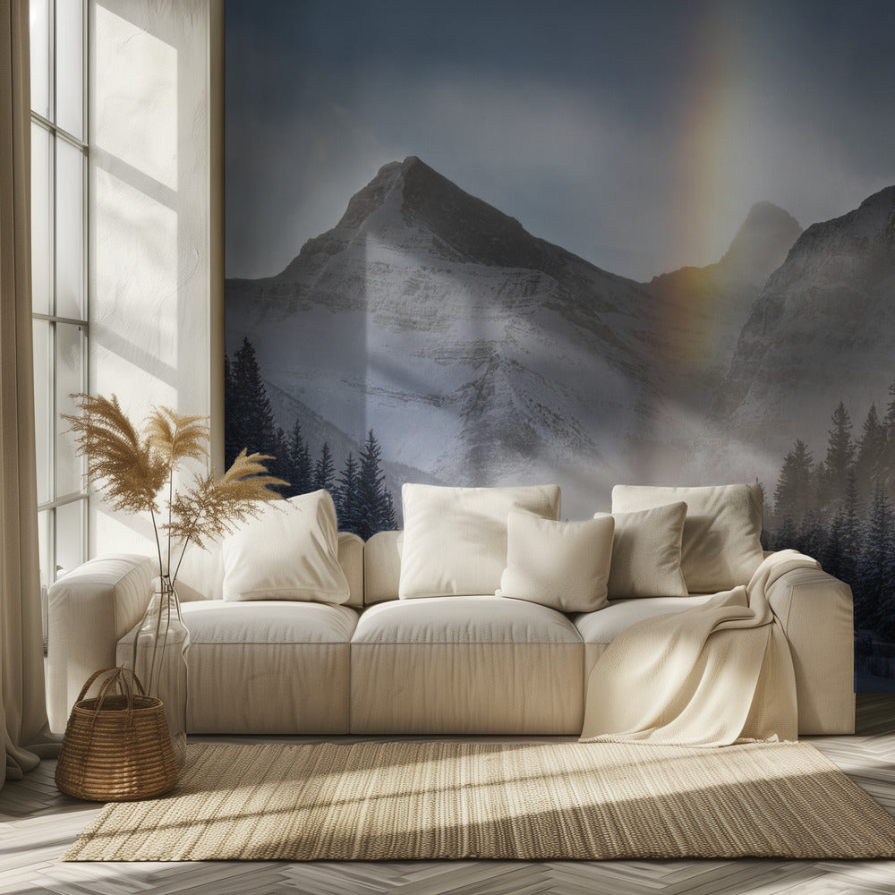 Jäätyneen sateenkaaren alla ratsastaminen | Valokuvatapetit