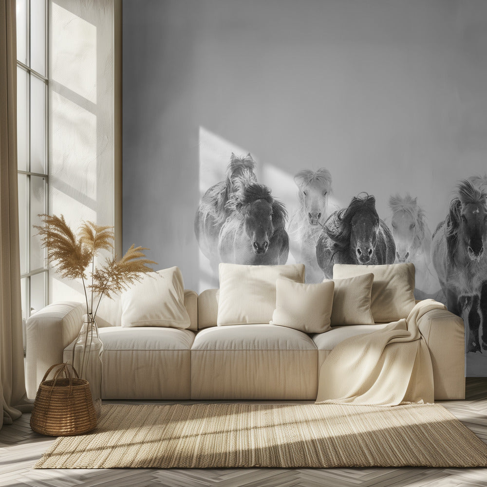 Bieganie po śniegu | Fototapeta