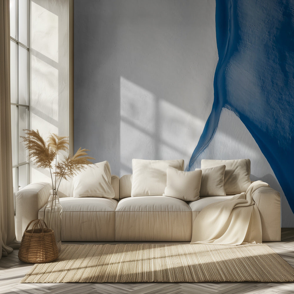 Vitt och blått | Fototapet