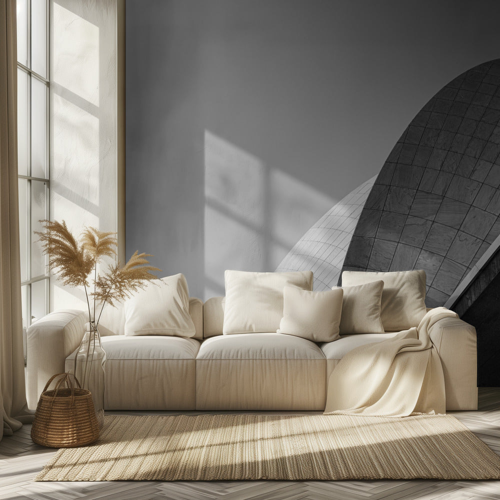 Świątynia Lotosu .. skala szarości | Fototapeta