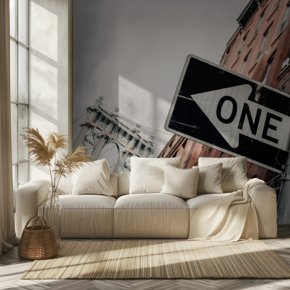 Manhattan Bridge, Einbahnstraße | Fototapeten