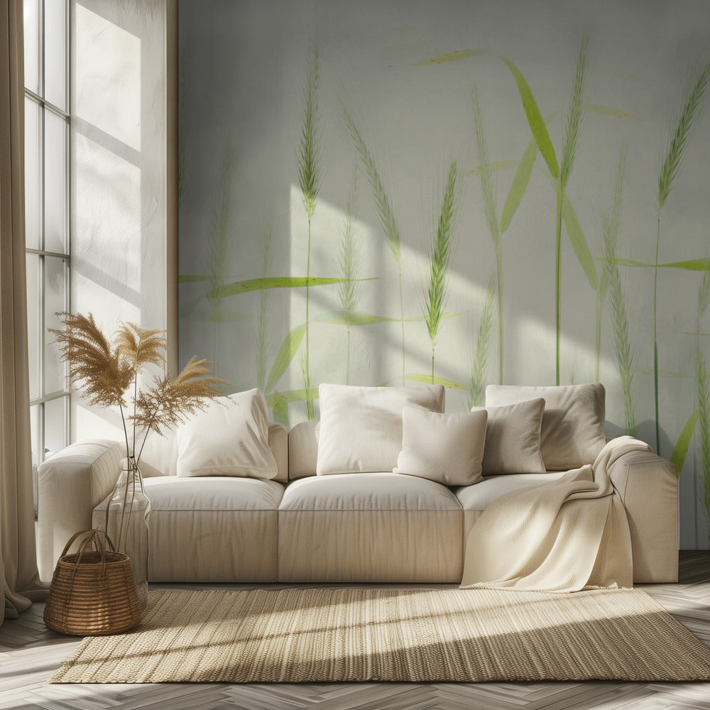 Tallos de maíz suaves | Papel Pintado Fotográfico