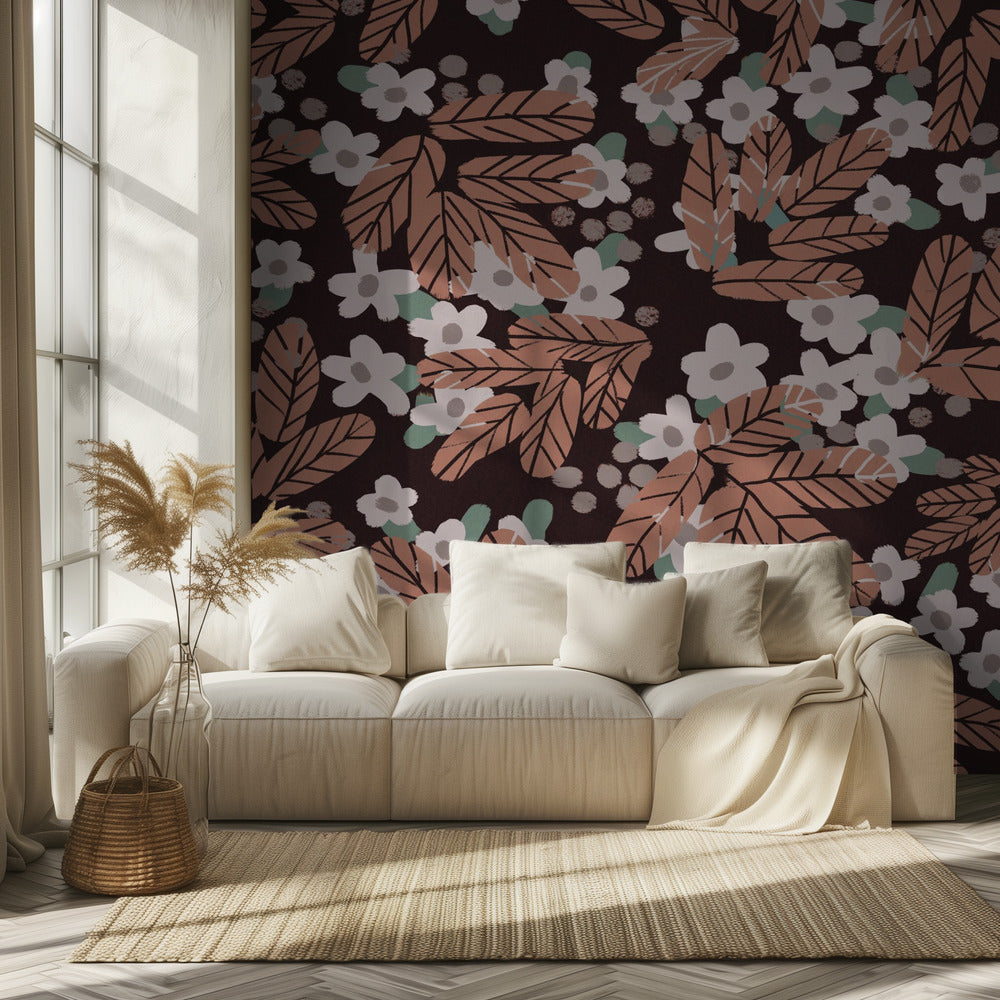 Flores de otoño | Papel Pintado Fotográfico