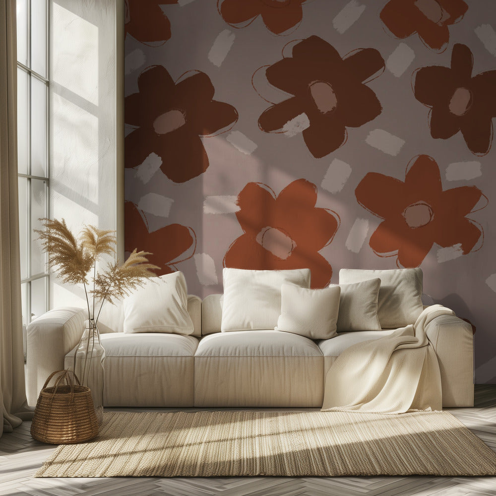 Flores pastel | Papel Pintado Fotográfico