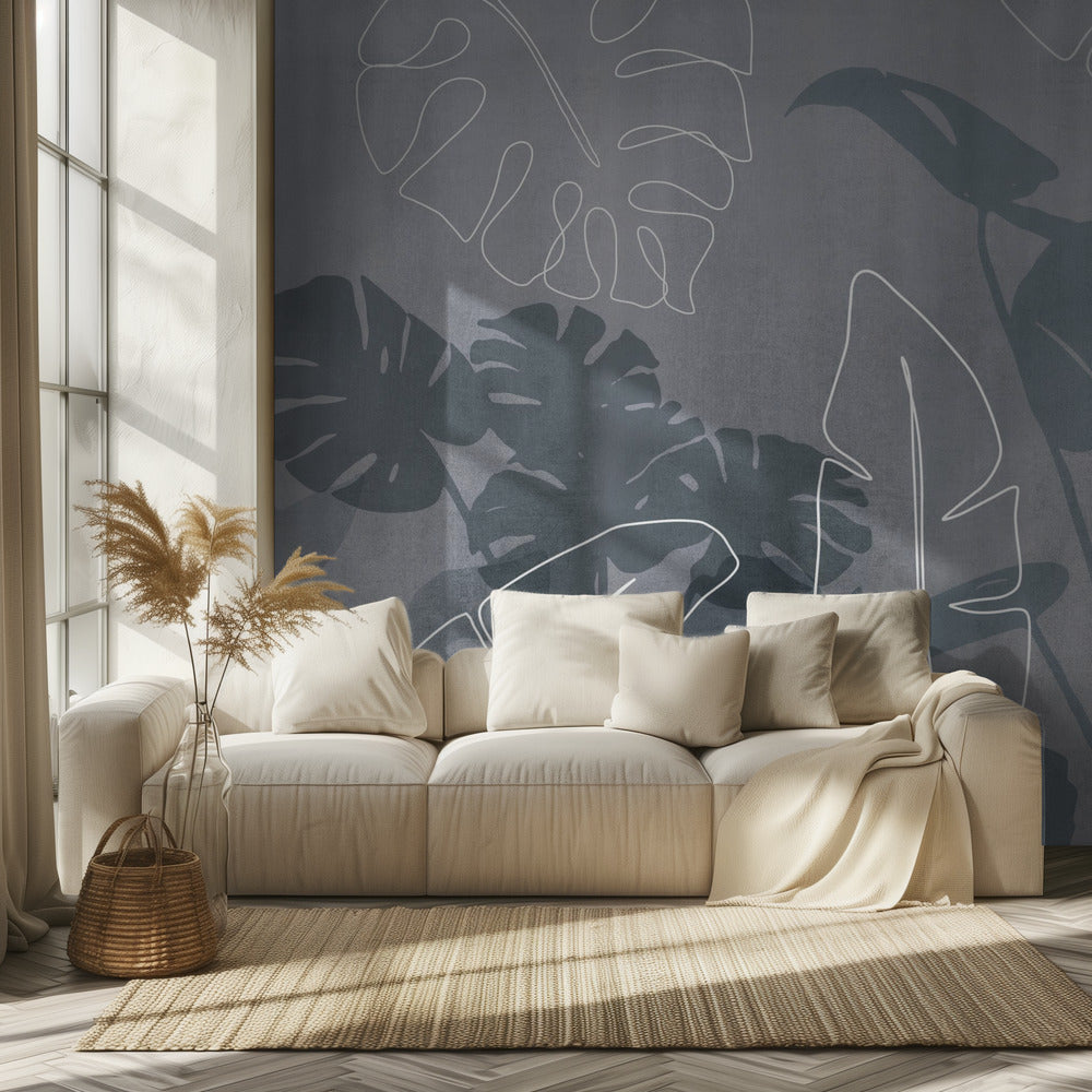Abstract Botanical and Line | Wallpaper