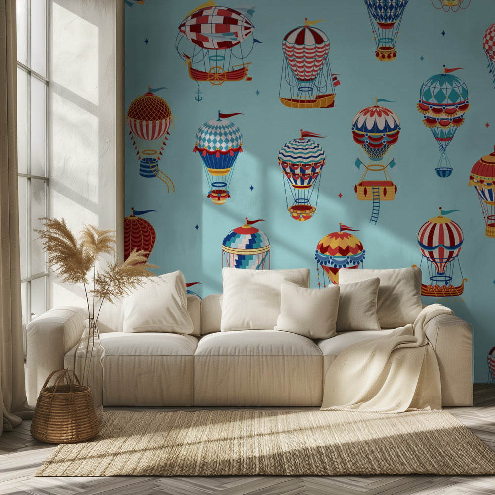 Ylös, ylös ja pois_Sininen | Valokuvatapetit