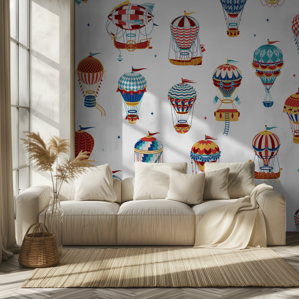 Up,Up and Away_White | Wallpaper