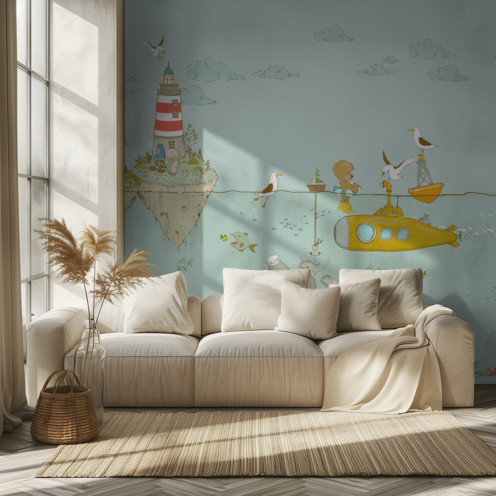 Gul ubåd | Fototapeter