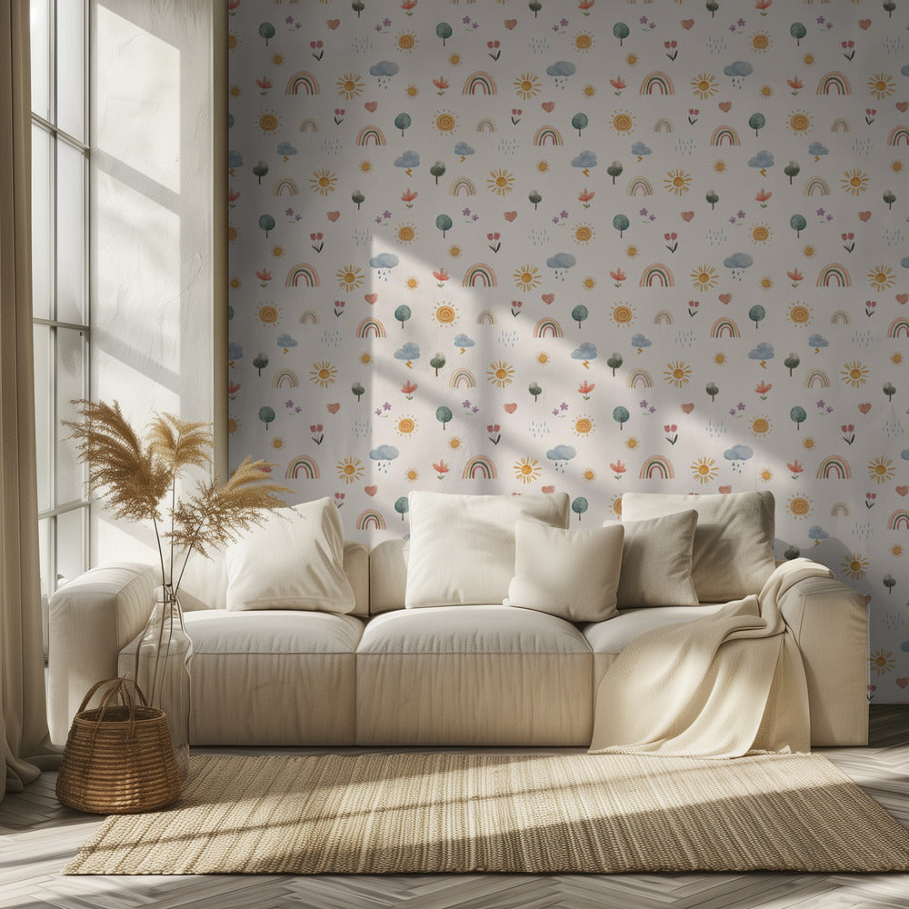 Seasonal Stickers Pattern | Wallpaper